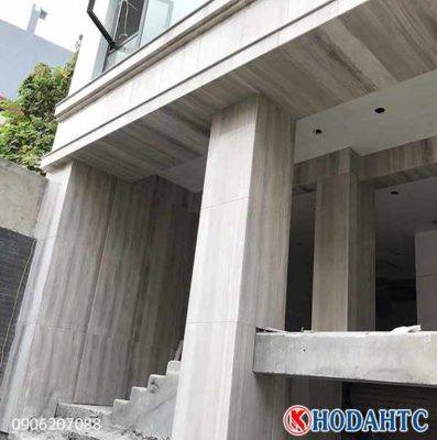 Đá ốp mặt tiền vân gỗ ý