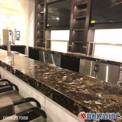 Đá marble làm đá mặt bếp nâu tây ban nha